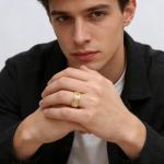 Boho Sun and Moon Stainless Steel Ring