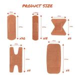 Flexible Fabric Assorted Adhesive Bandages - 100 Pack