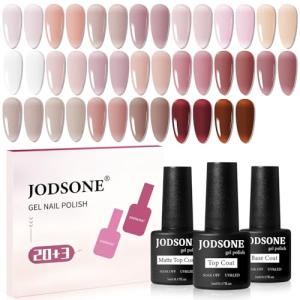 23PCS Jelly Nail Polish Set for Home & Salon