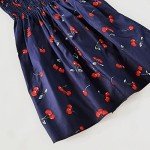 Cute Toddler Girls' Summer Dress with Cherry Print