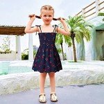 Cute Toddler Girls' Summer Dress with Cherry Print