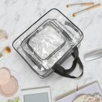 3 Pack Clear Travel Bags for Toiletries & Makeup