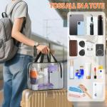 3 Pack Clear Travel Bags for Toiletries & Makeup