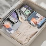 3 Pack Clear Travel Bags for Toiletries & Makeup