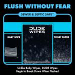DUDE Wipes - Unscented Flushable Wipes 3 Pack