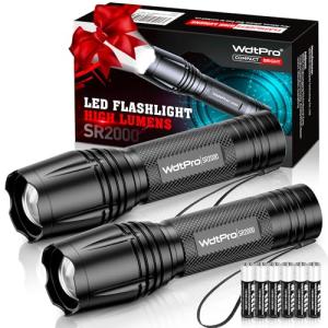 Ultra Bright 2-Pack LED Flashlights with Zoom