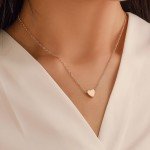 Dainty Gold Heart Necklace for Women Under $10