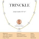 Gold Pearl Choker Necklace - Dainty 6mm Style