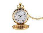 Vintage Gold Pocket Watch with Chain