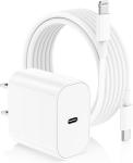 Fast Charging iPhone Charger Block & 6ft Cable