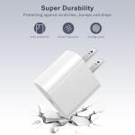 Fast Charging iPhone Charger Block & 6ft Cable