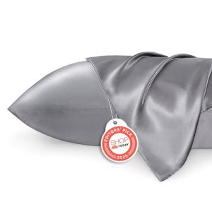Satin Pillowcases Set of 2 - Dark Grey 20x30