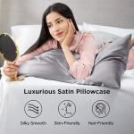 Satin Pillowcases Set of 2 - Dark Grey 20x30