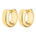 Gold Twisted Chunky Hoop Earrings Set for Women