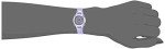 Purple and Silver-Tone Digital Watch for Women