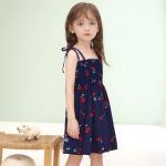 Cute Toddler Girls' Summer Dress with Cherry Print