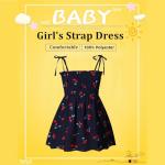 Cute Toddler Girls' Summer Dress with Cherry Print