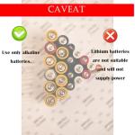 LZDICITARU Battery Operated Phone Charger Emergency Hold on Wall USB Battery Powered Power Bank Portable 2 AA Batteries Powered Outlet (White)