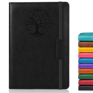 A5 Hardcover Lined Journal Notebook - Black
