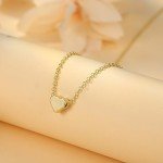Dainty Gold Heart Necklace for Women Under $10