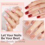 6-Color Sheer Nude Mini Nail Polish Set