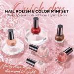 6-Color Sheer Nude Mini Nail Polish Set