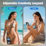 Waterproof Phone Pouch with Lanyard for Vacations