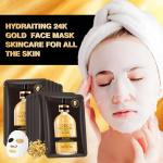 24K Gold Hydrating Facial Mask - 10 Pack