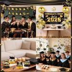 Black and Gold 2025 Graduation Party Supplies