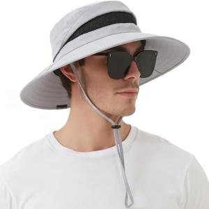 Men's Waterproof UV Protection Wide Brim Sun Hat