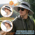 Men's Waterproof UV Protection Wide Brim Sun Hat