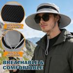 Men's Waterproof UV Protection Wide Brim Sun Hat