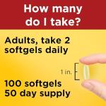 Nature Made Omega 3 Fish Oil Softgels – 100 Count