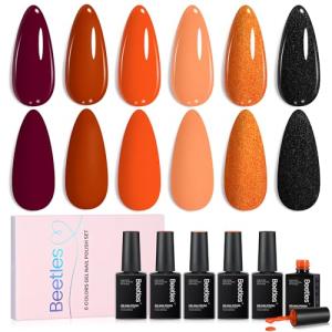 Fall Gel Nail Polish Set - 6 Autumn Colors