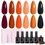 Fall Gel Nail Polish Set - 6 Autumn Colors