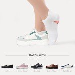 Honeysea Womens Ankle Socks - Womens No Show Socks White Socks Women Black Socks for Women Low Cut Socks Women Socks for Men, BK W M