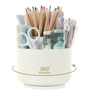 Rotating Desk Organizer & Pencil Holder Cup