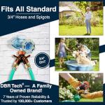 2-Way Heavy Duty Hose Splitter Connector - Orange