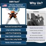 2-Way Heavy Duty Hose Splitter Connector - Orange