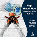 2-Way Heavy Duty Hose Splitter Connector - Orange