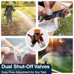 2-Way Heavy Duty Hose Splitter Connector - Orange