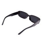 Trendy Retro 90s Square Sunglasses - Black