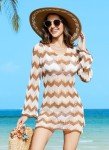 Trifabricy Swimsuit Coverup for Women - Sexy Crochet Beach Cover Ups for Women, Women's Swimsuit Beach Cover Up Bikini Summer Bathing Suit Swimwear Knit Beach Dress