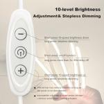 GXILEE 5v COB Led Strip Lights USB Powered 6000k Cool White CRI92+ 6ft Led Light Strip with Dimmer, 10W/2meter Flexible & Dimmable COB Light Strip for Bedroom Cabinet DIY Lighting