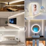 GXILEE 5v COB Led Strip Lights USB Powered 6000k Cool White CRI92+ 6ft Led Light Strip with Dimmer, 10W/2meter Flexible & Dimmable COB Light Strip for Bedroom Cabinet DIY Lighting