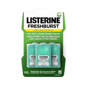 Listerine Pocketpaks Minty Breath Strips – 72 Total