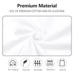 Womens Tank Top Camisoles with Premium Cotton Italian Design - Trimmed with Flower Lace on Neckline (928-White, XL)