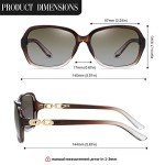 Retro Square Polarized Sunglasses for Women