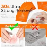 Modelones Acetone Nail Polish Remover Pads - 50 Count