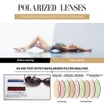 Retro Square Polarized Sunglasses for Women